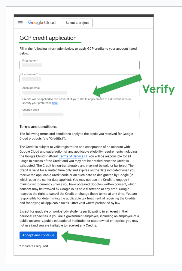 GCP Credit Application Form