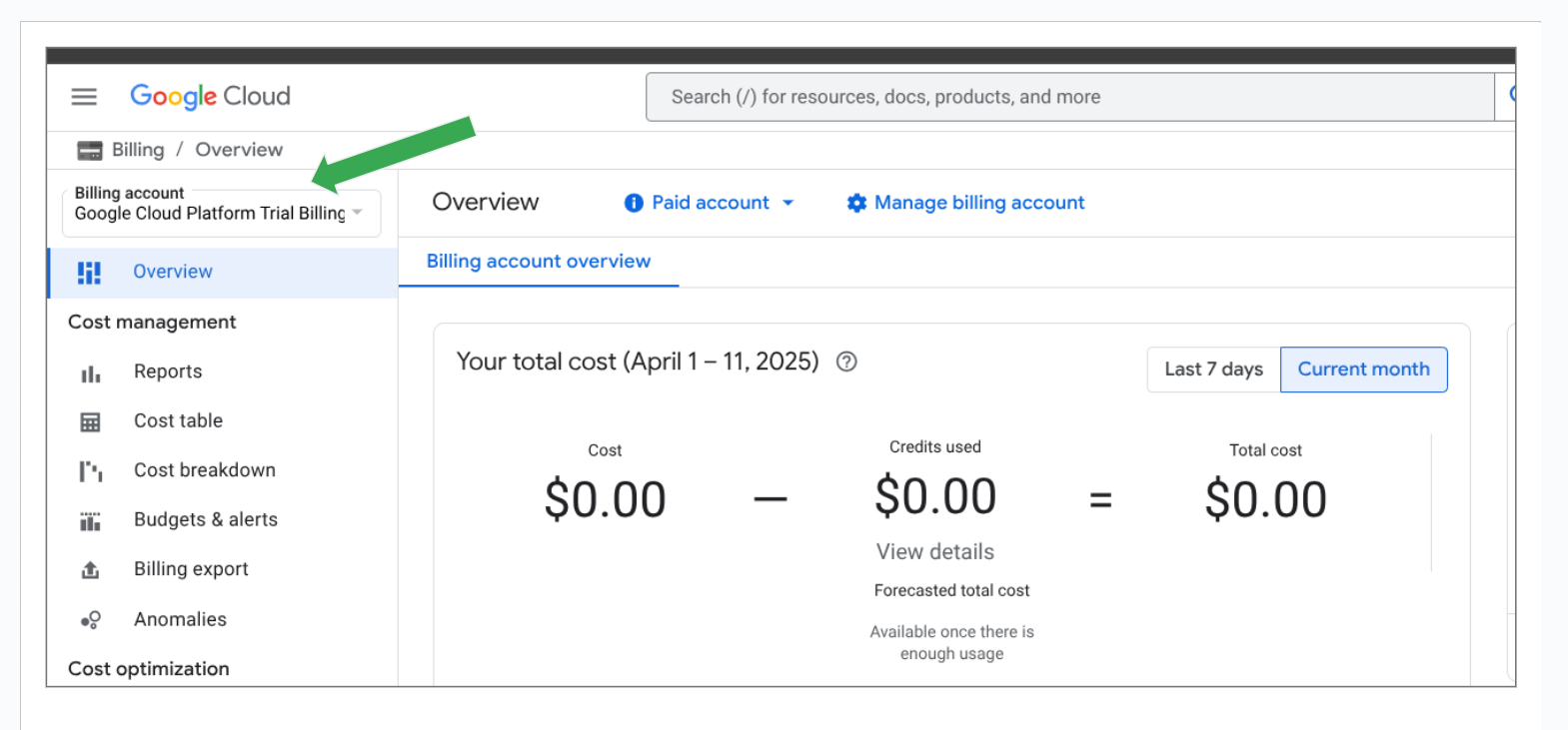 GCP Billing Overview